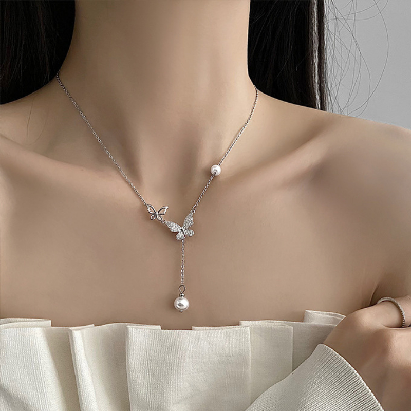 Dây chuyền unisex nam nữ, Vòng cổ chất thép titan không gỉ mặt dây hình cánh siêu xinh nữ tính - Mã DC012