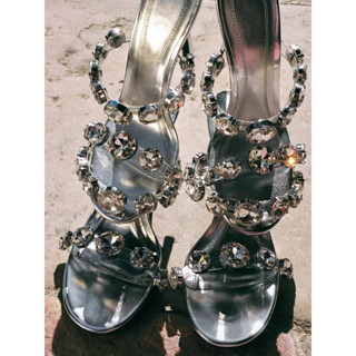  Guốc zara 8 phân đính đá 