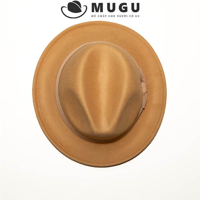 Mũ Phớt Nam Trung Niên FN34 - Mũ Fedora Vành Ngắn Cao Cấp  | MUGU