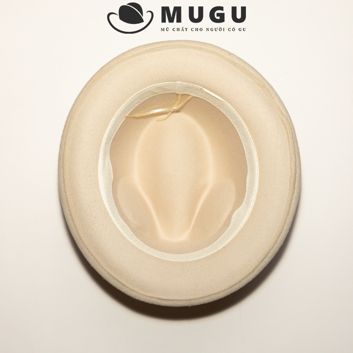 Mũ Phớt Nam Trung Niên FN34 - Mũ Fedora Vành Ngắn Cao Cấp  | MUGU