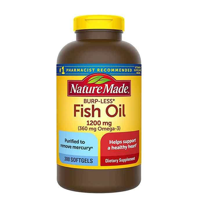 Dầu cá Nature Made Fish Oil Omega 3 1200mg hộp 300 viên