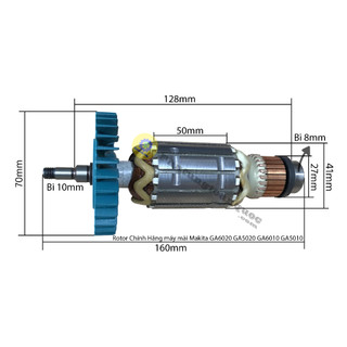 Rotor chính hãng makita máy mài ga6020 ga5020 ga5010 ga6010 1050w 100% chất lượng