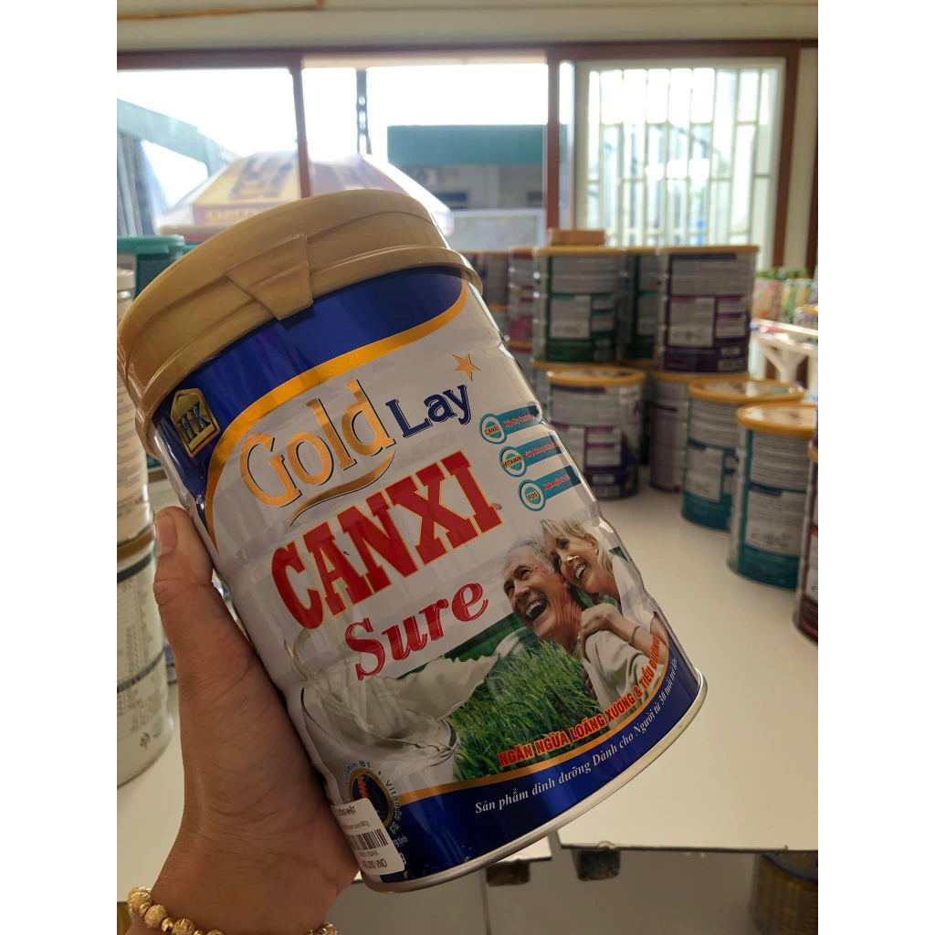 Sữa goldlay canxi 900g  - Ngừa loãng xương và tiểu đường cho người già
