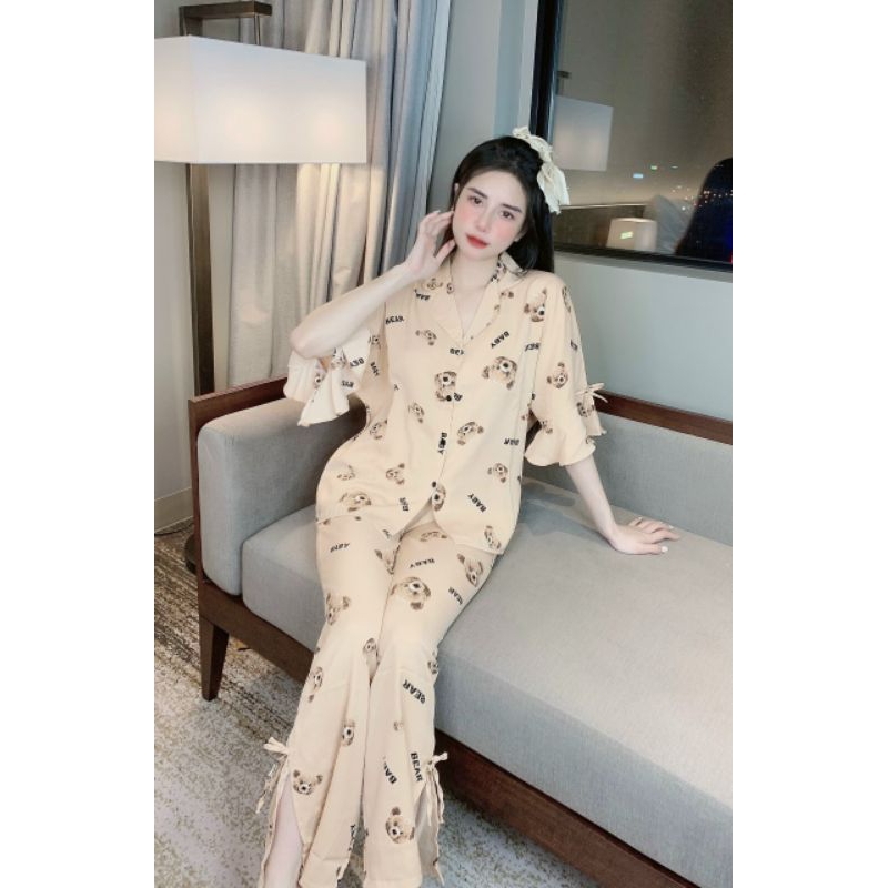 Quần Xẻ Tay Loe Sang Chảnh vải mango