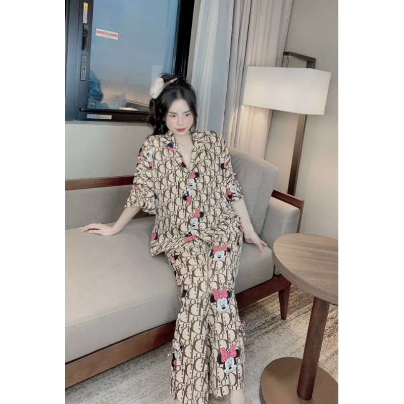 Quần Xẻ Tay Loe Sang Chảnh vải mango