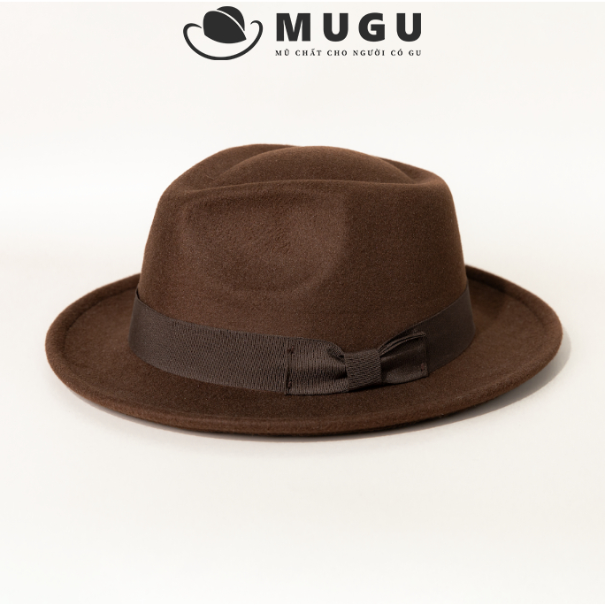 Mũ Phớt Nam Trung Niên FN36 - Mũ Fedora Vành Ngắn Sang Trọng | MUGU