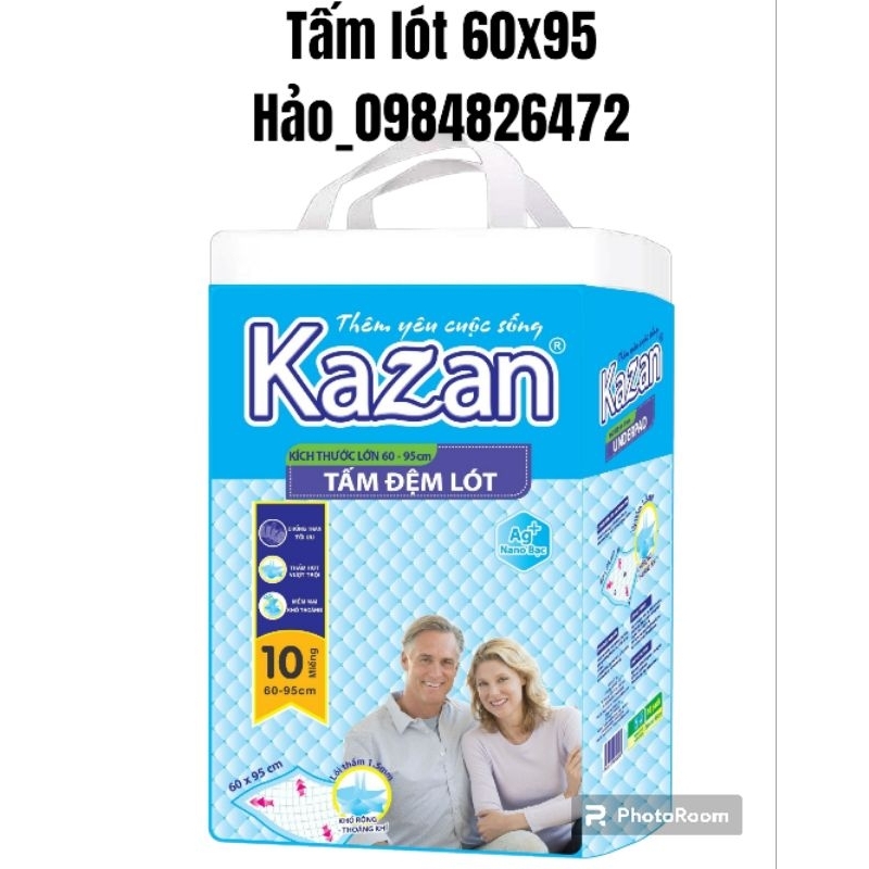 Tấm lót trải giường 10 miếng dùng thử Size XL 60x95cm phụ nữ sau sinh, bệnh viện