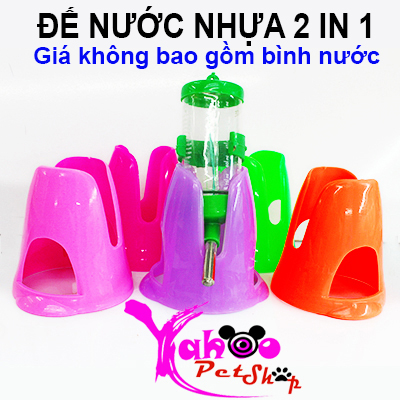 Đế bình nước nhựa 2in1