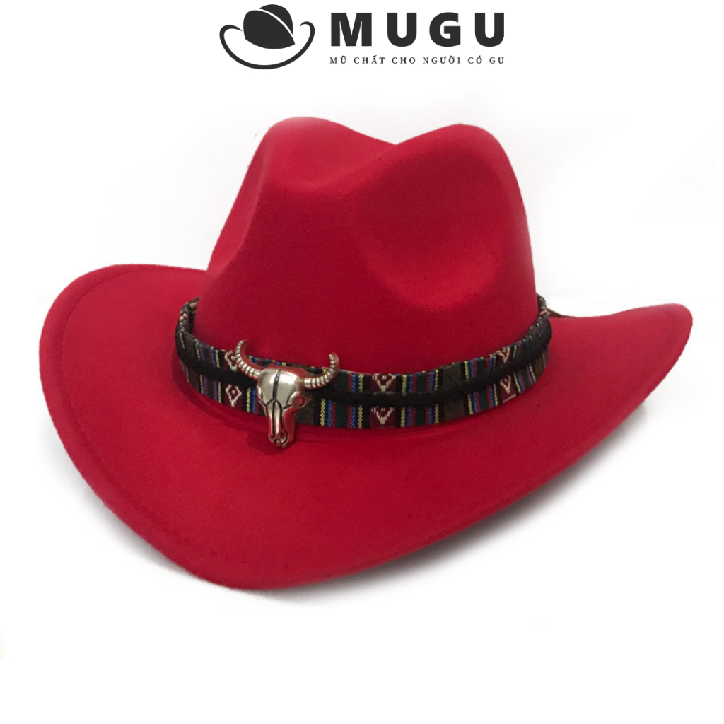 Mũ Cao Bồi Nam CB03 Chất Nỉ Siêu Ấm Áp - Mũ Cao Bồi Đẳng Cấp | MUGU