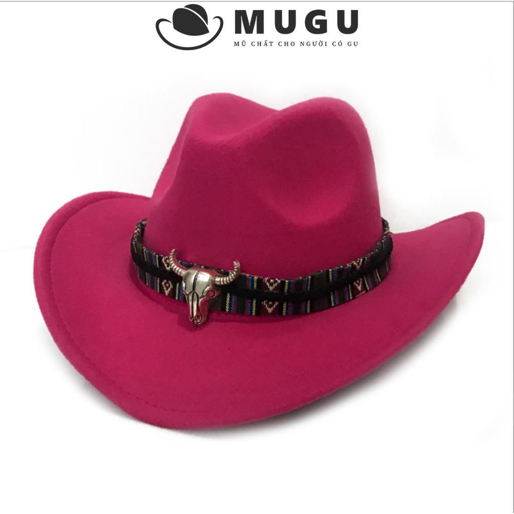 Mũ Cao Bồi Nam CB03 Chất Nỉ Siêu Ấm Áp - Mũ Cao Bồi Đẳng Cấp | MUGU