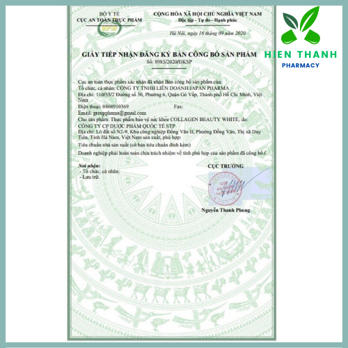 Viên Uống  COLLAGEN BEAUTY WHITE- Hộp 60 Viên