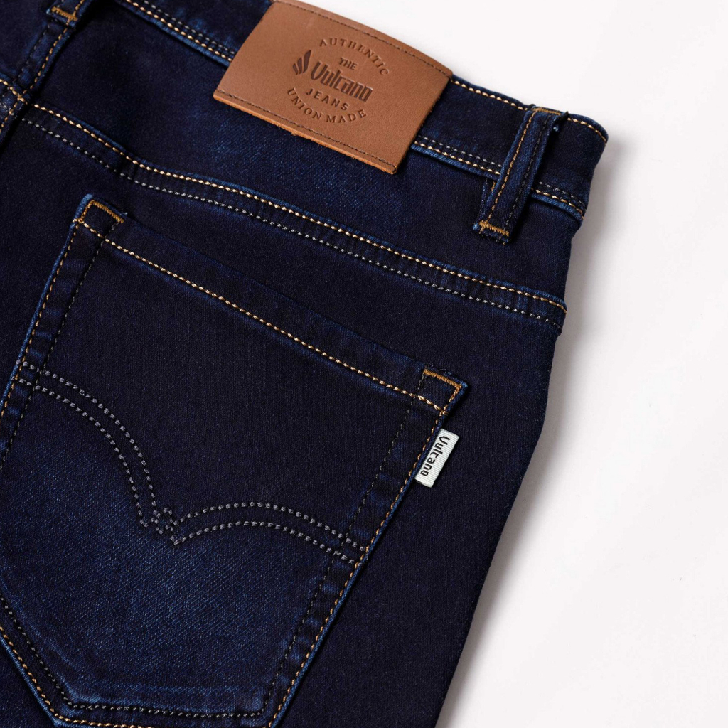 Quần Jean Nam Cao Cấp 3004D Dáng Suông Màu Xanh Than - Quần Bò Nam Vulcano