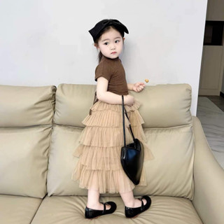  Váy Đầm Trẻ Em Thiết Kế Công Chúa áo cách điệu  chân váy Bồng Xoè Xinh Dễ Thương Cho Bé Gái Mùa Hè B28 