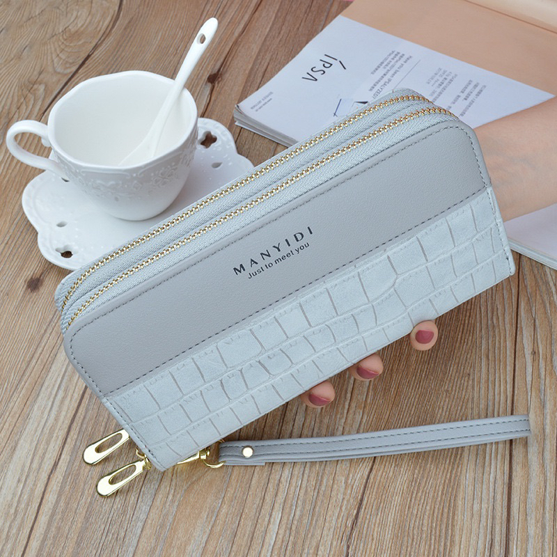 Ví cầm tay hai ngăn mẫu mới form đẹp