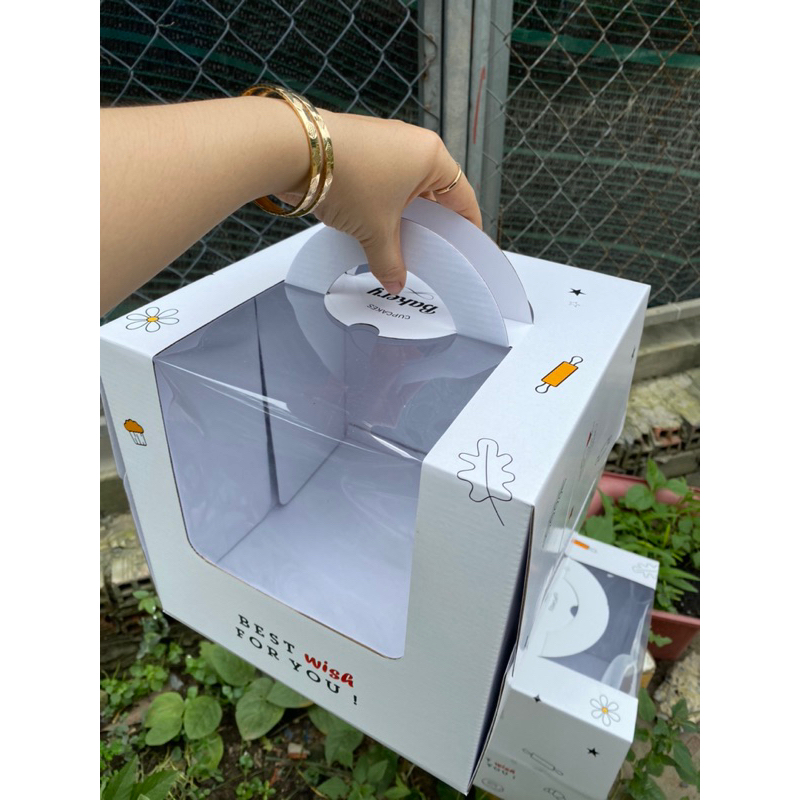 Combo 5 hộp cao 25cm kính tràn kèm đế