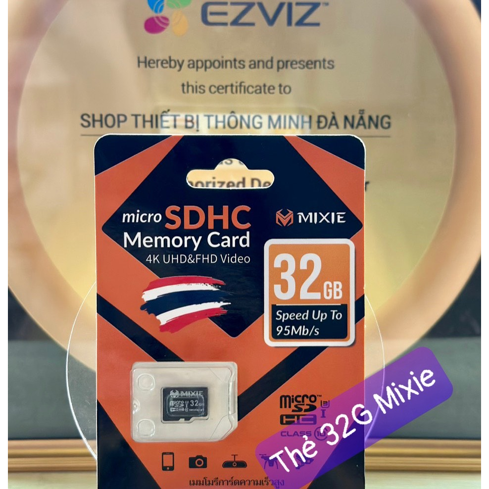 Thẻ nhớ 32G/64G Mixie 95Mb/s, Hàng nhập khẩu Thái Lan, Bảo hành 36 Tháng chính hãng
