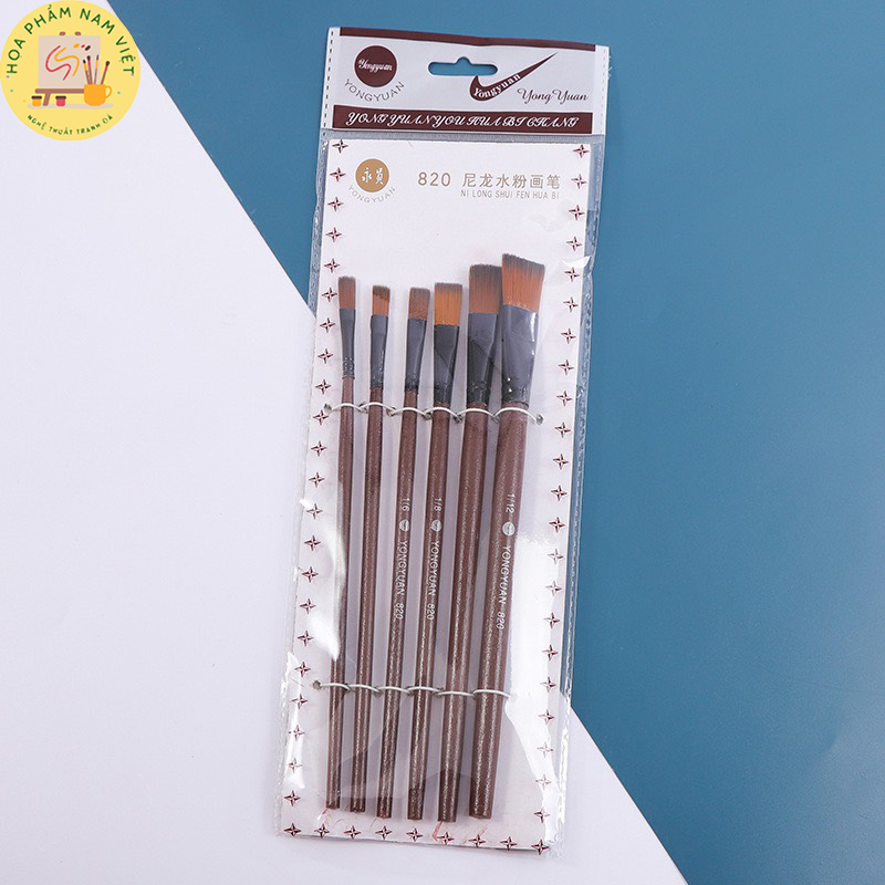 Bộ cọ 6 cây đầu bằng Yongyuan