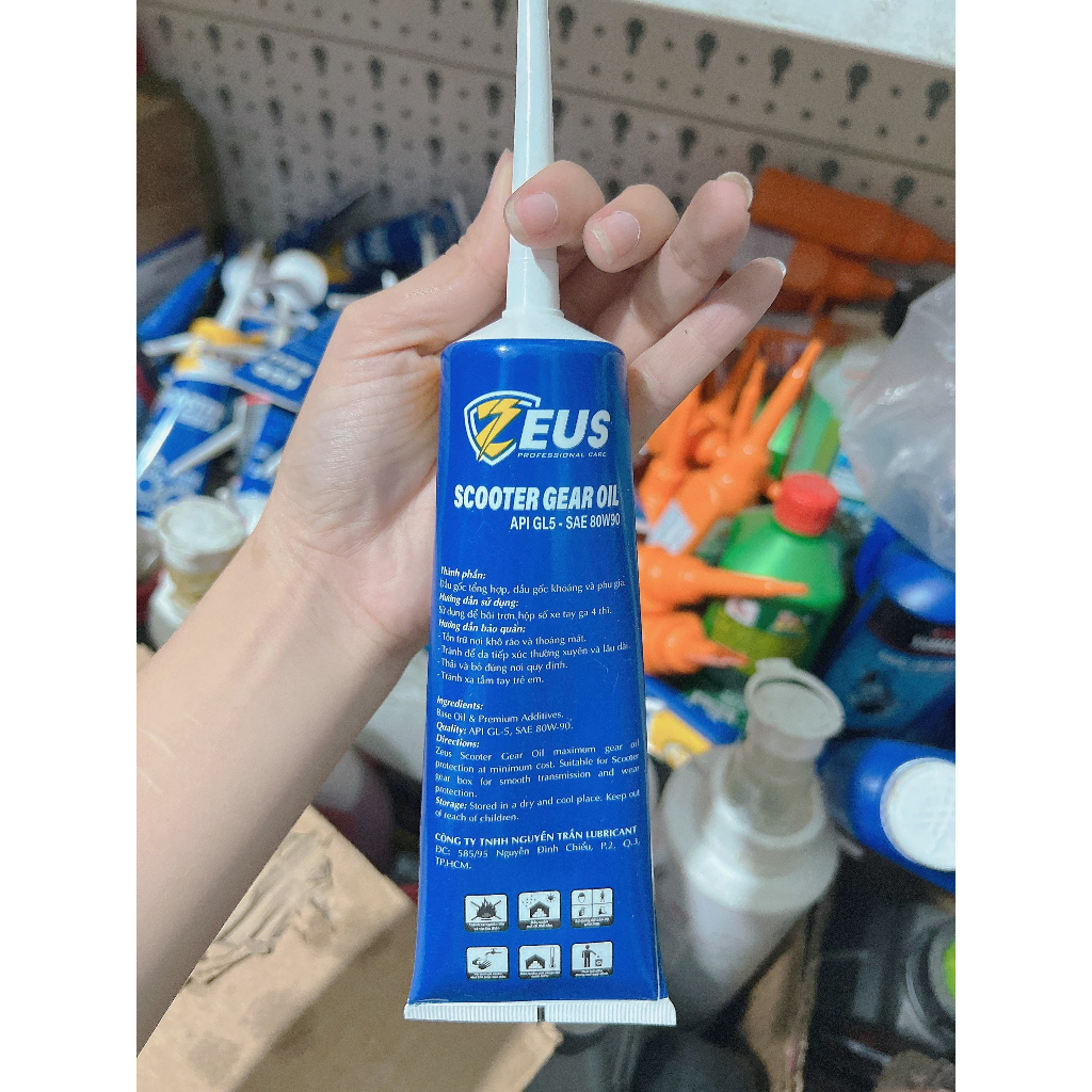 Nhớt Hộp Số - Nhớt Láp ZEUS Scooter Gear Oil 80W90 120ML