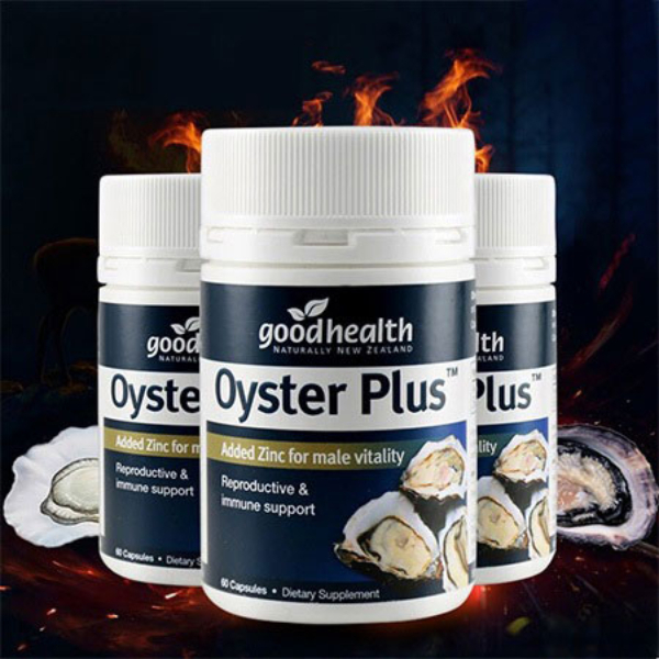Tinh chất hàu New Zealand Good Health Oyster Plus tăng cường sinh lý nam giới hộp 60v