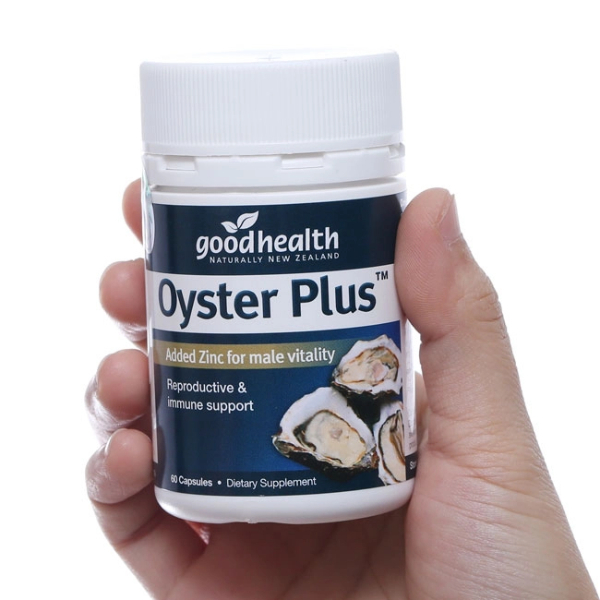 Tinh chất hàu New Zealand Good Health Oyster Plus tăng cường sinh lý nam giới hộp 60v