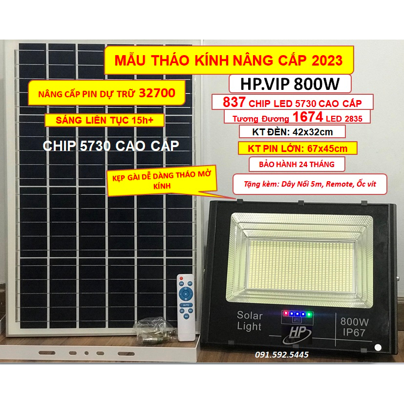 Đèn Năng Lượng Mặt Trời 100w,200w,300w,800w,Hàng Cao Cấp, Siêu Sáng. Đèn Pha Led Sáng Liên Tục 15h.Bảo Hành 24 Tháng