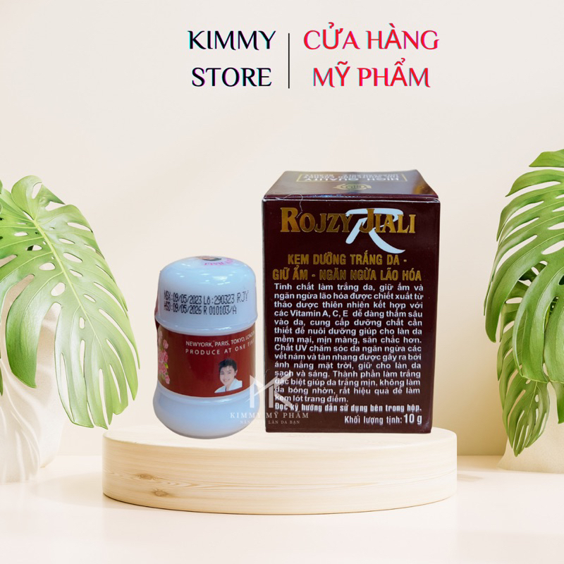 Kem dưỡng trắng da Rojzy Jiali 10g - kem Bông hồng nâu ống