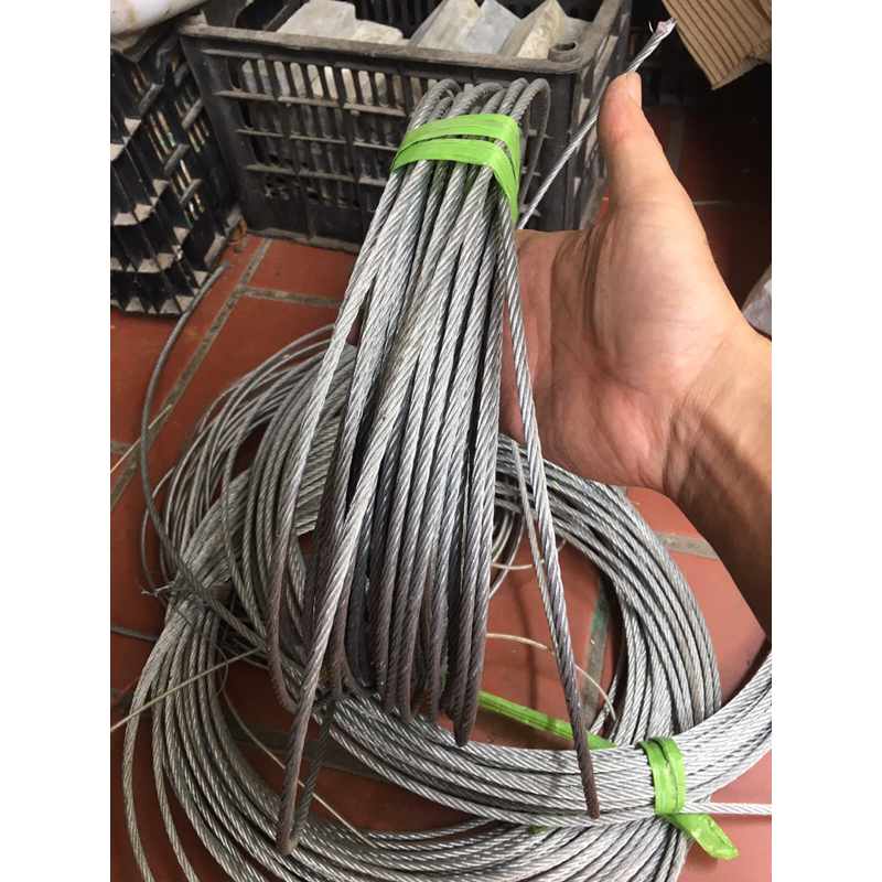 Cáp thép mạ kẽm 4ly, 5ly, 6ly