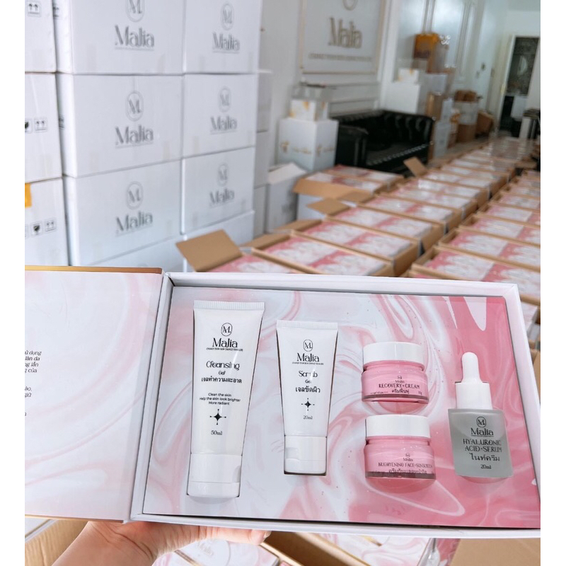 {Tặng Kcn Khi Mua 1Bộ}Daily Skin Malia - Combo Phục Hồi Tái Sinh Da Đa Tầng 800Gr