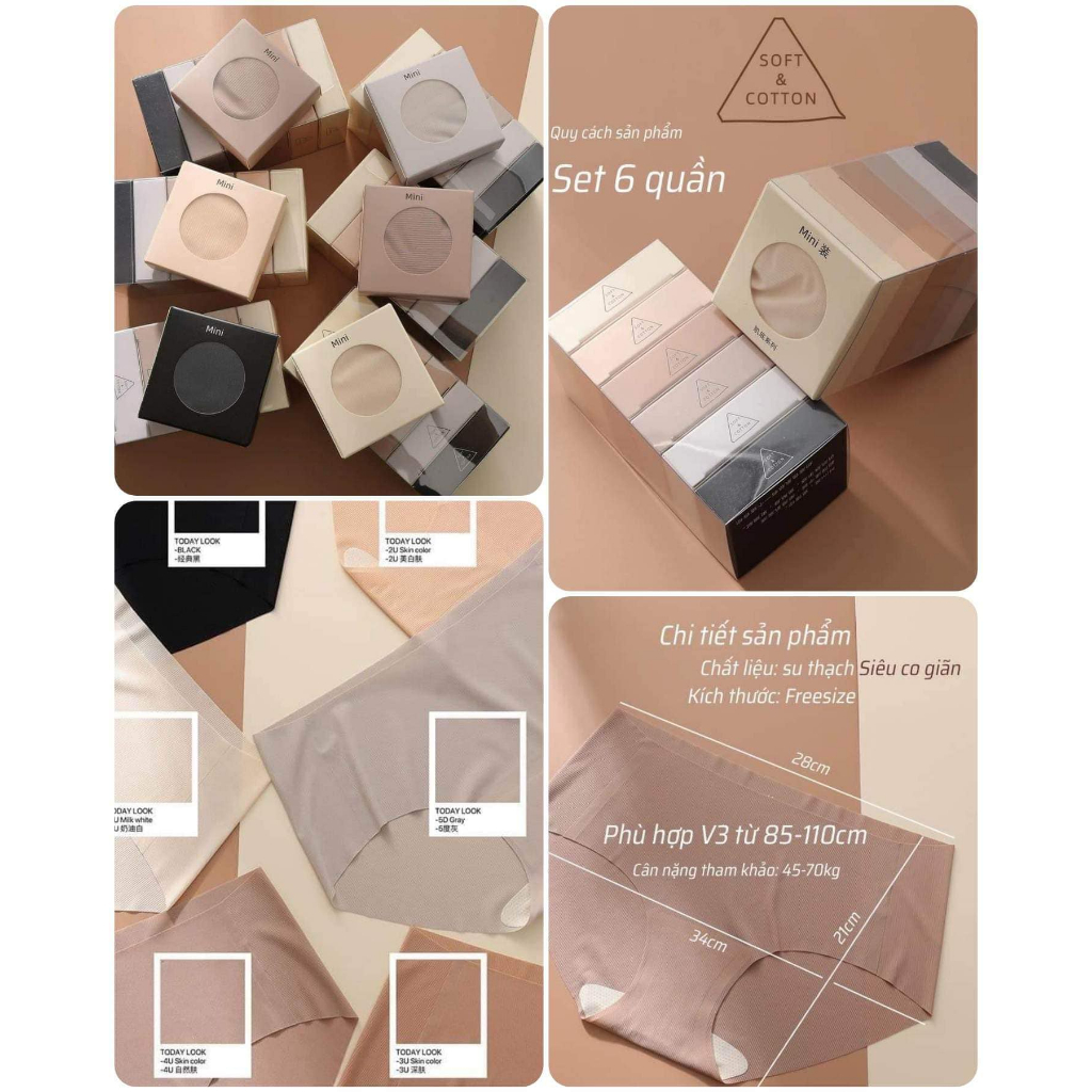 Set Quần lót kháng khuẩn MINI SIX BOX TODAY LOOK