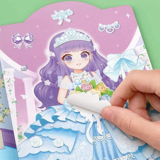 Set 6 quyển bóc dán sticker công chúa