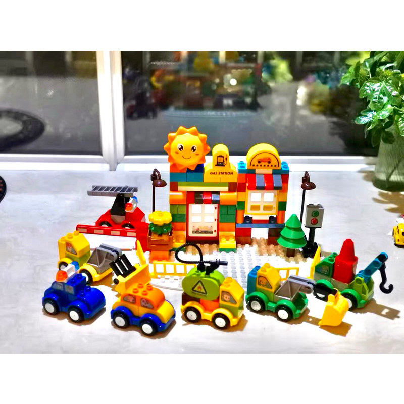 Đồ Chơi Lắp Ráp Xe 177 Chi Tiết, Hãng Feelo, Gạch Xếp Hình Loại To Cho Bé Thỏa Sức Sáng Tạo