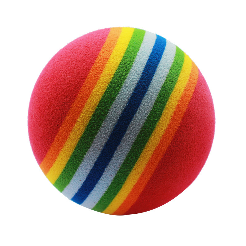 Đồ chơi cho chó mèo bóng kẻ 7 màu chất liệu mút xốp EVA an toàn giải trí vui nhộn- Medipet