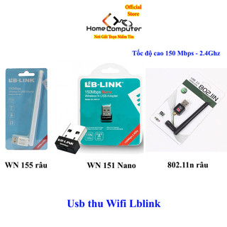 Usb wifi. Usb thu sóng wifi LB link 155 tốc độ cao. bắt khoảng cách xa, ổn định
