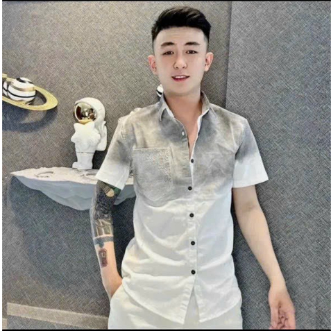 Áo sơ mi nam đũi GC thêu phối thời trang hàng mới về chất lượng dày đẹp | BigBuy360 - bigbuy360.vn