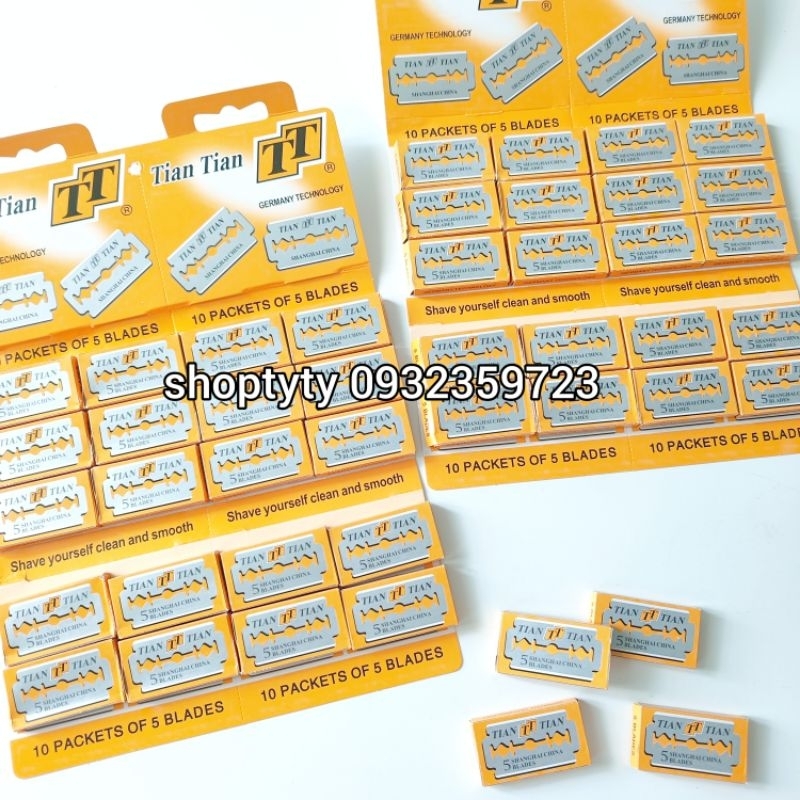 Vỉ Lưỡi Dao Lam Vàng