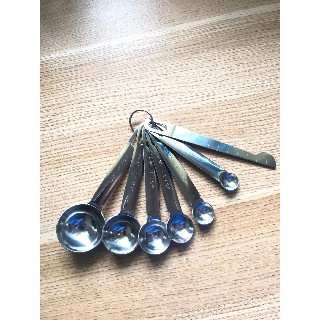 Bộ muỗng đo lường inox 304 cao cấp dùng làm muỗng múc bột làm bánh hoặc pha chế quầy bar