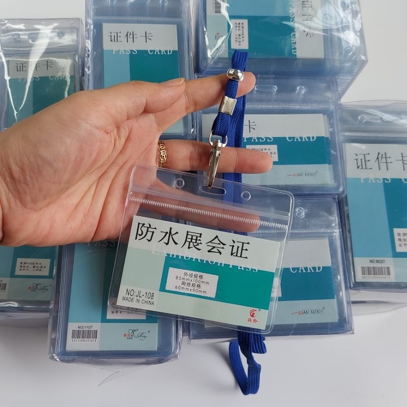 Thẻ đeo nhân viên, bao đựng thẻ 107, 108 ngang và đứng dây đeo thẻ móc xoay 360 tiện lợi siêu bền chắc