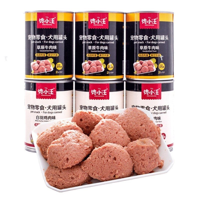 Pate đóng hộp cho cún cưng 2 vị bò gà 375gr