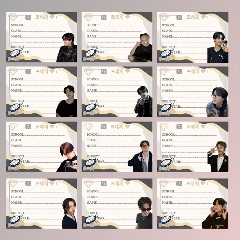 SET NHÃN VỞ TREASURE