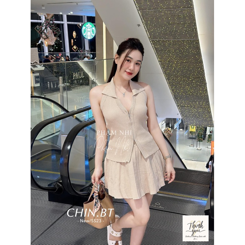 Set Len Mon Áo Yếm 2màu