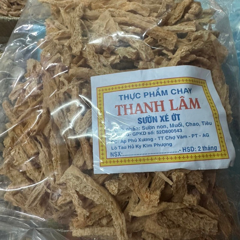 Sườn chay xé tẩm ớt