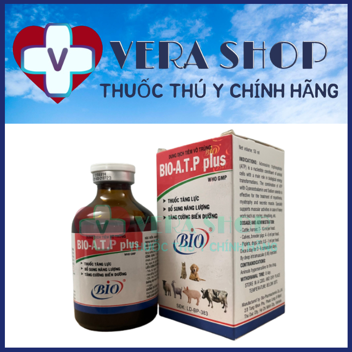 BIO ATP PLUS 50ML - Bổ sung năng lượng - Dùng Cho Thú Y