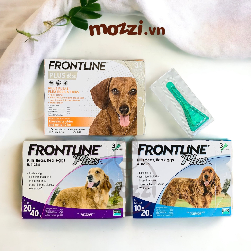 Frontline Plus nhỏ gáy tr.ị ve rận bọ chét cho chó