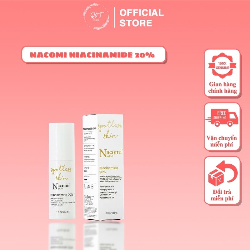 Serum Niacinamide 20% Ba Lan dưỡng sáng da và cải thiện thâm mụn