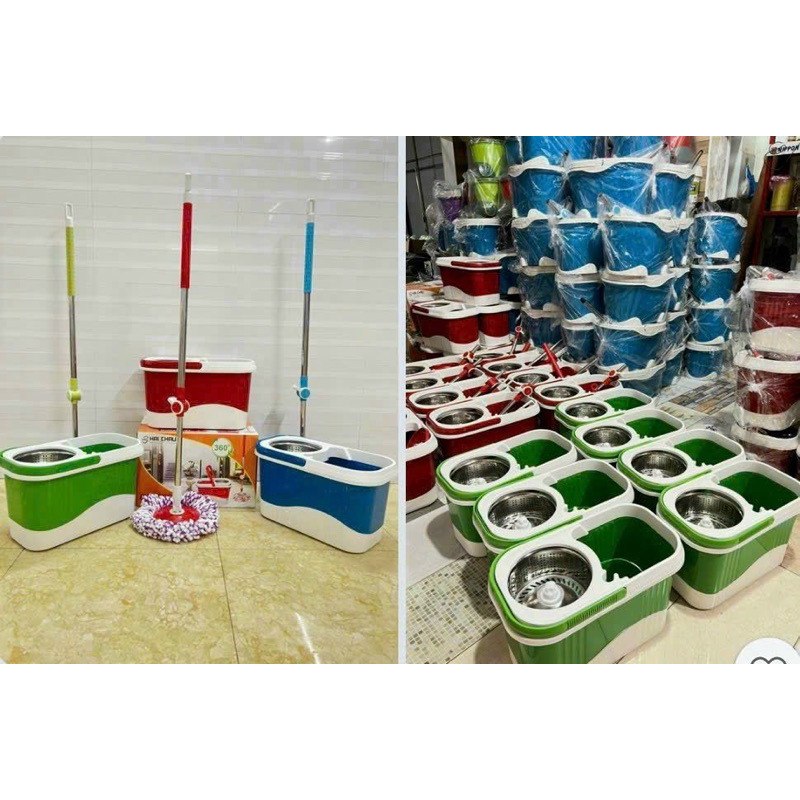 Cây lau nhà , bộ lau nhà 360 độ tự vắt thông minh