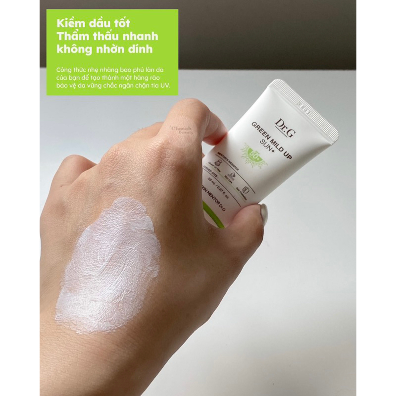 Kem chống nắng Dr.G Green Mild Up Sun SPF50+/PA++++ 50ml