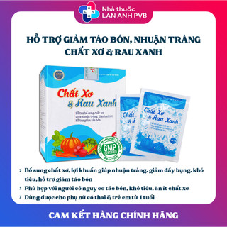CHẤT XƠ & RAU XANH (20 gói) - Bổ sung chất xơ, thanh nhiệt, giảm táo bón.