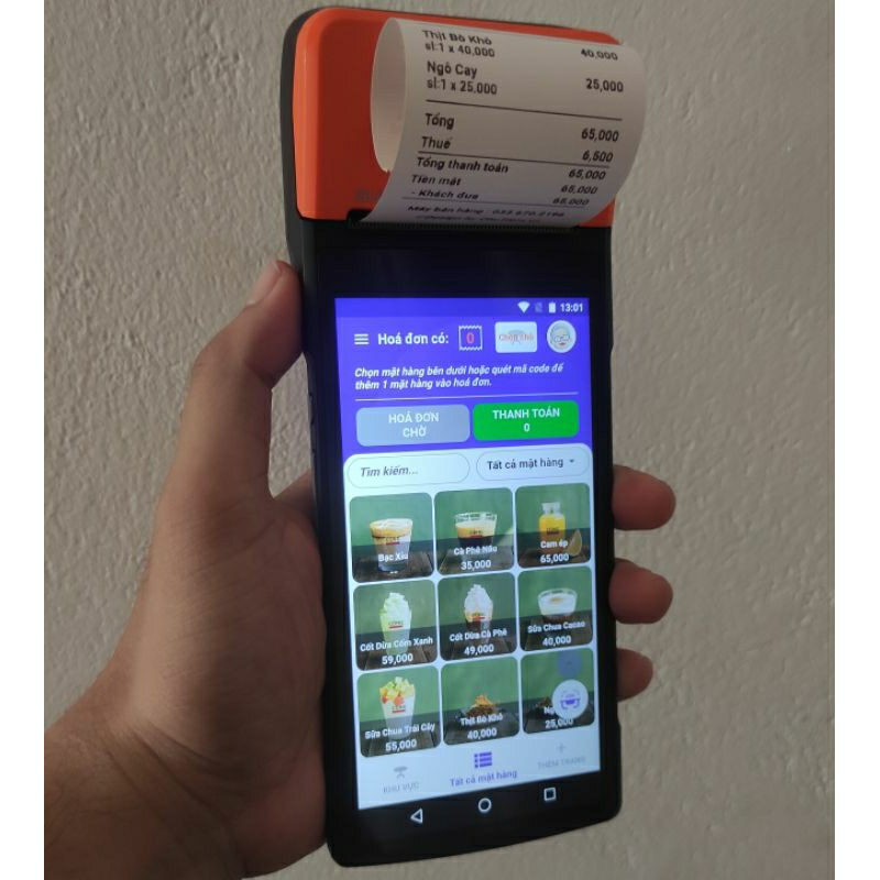 Máy bán hàng Sunmi V2 Pro 95-99% - Tặng kèm phần mềm