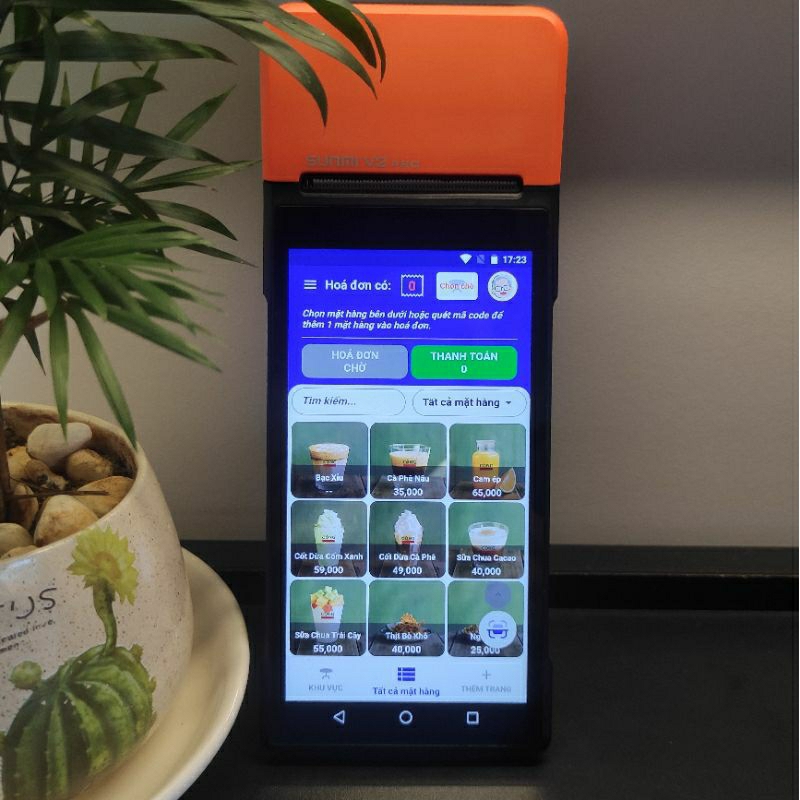 Máy bán hàng Sunmi V2 Pro 95-99% - Tặng kèm phần mềm