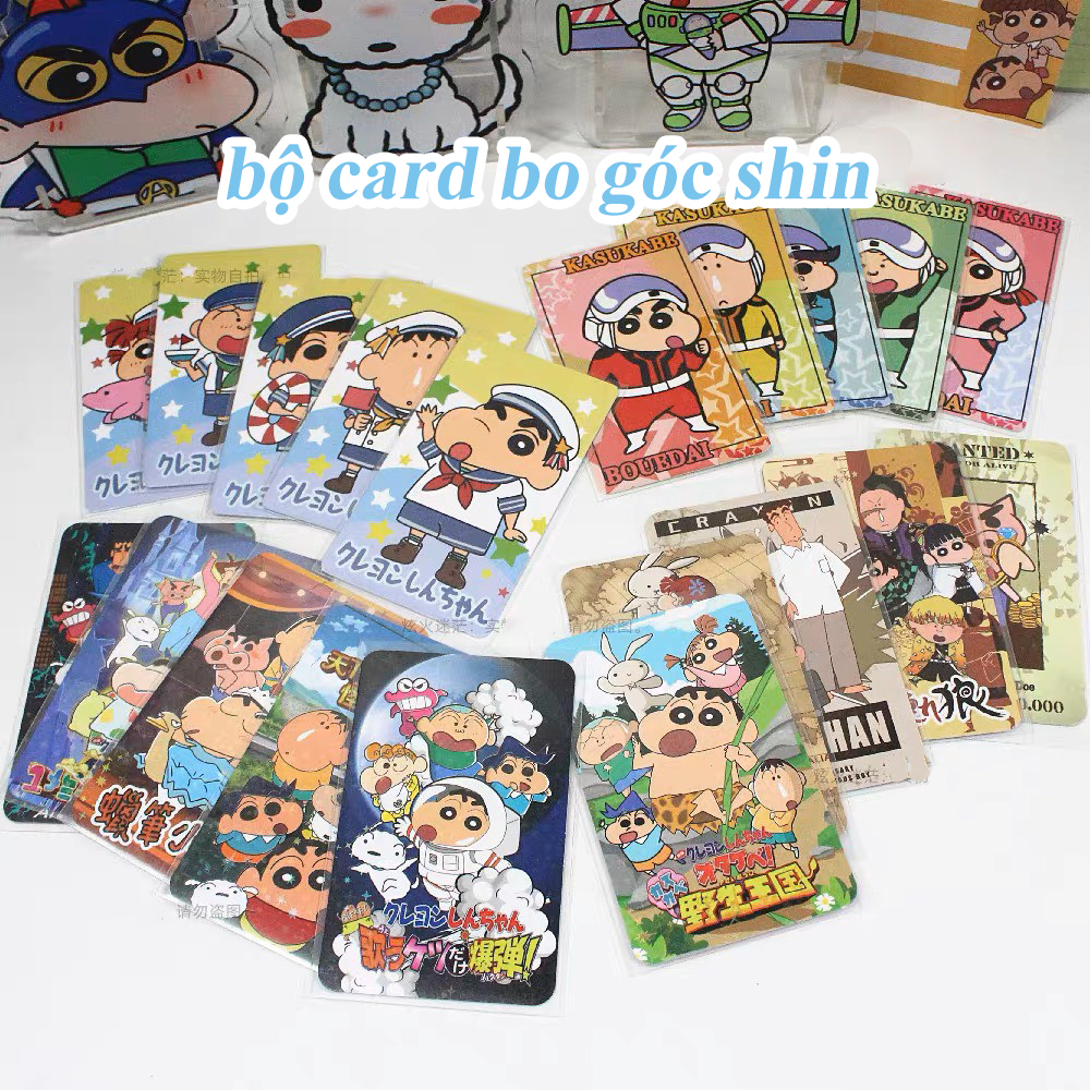 Bộ 5 Thẻ Bo Góc Thẻ Bài Photo Card Shin Cậu Bé Bút Chì Sưu Tầm Đáng Yêu